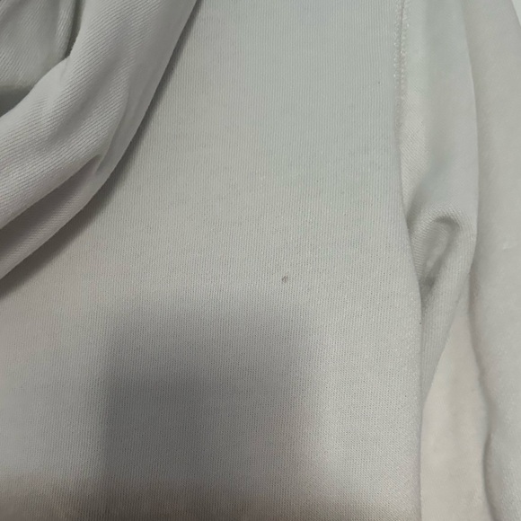 CHAMPION Size M Distressed Ombré Cream and Brown Hooded Sweatshirt with Pockets - Picture 5 of 5